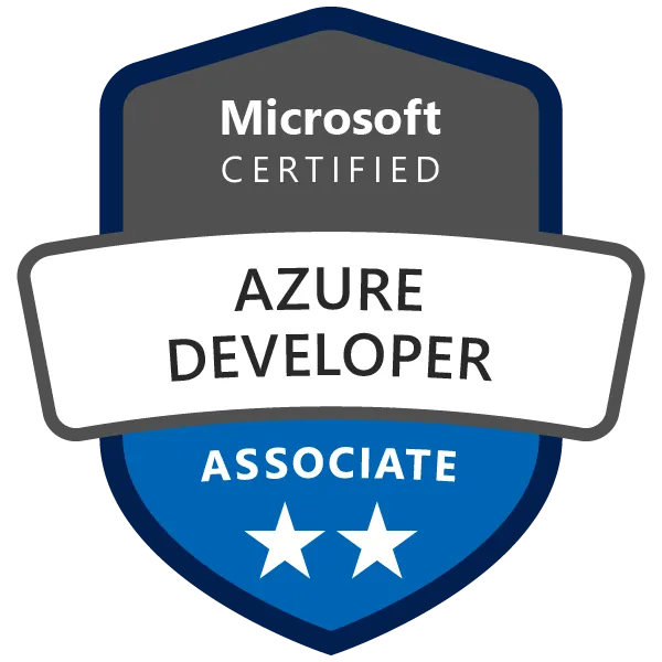 Azure Developer Associate certification badge