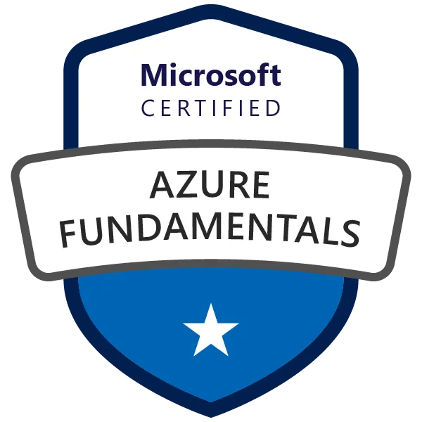 Azure Fundamentals certification badge