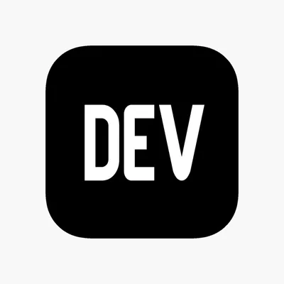Logo of the dev.to blogging website.