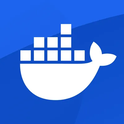 Docker logo.