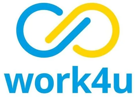 Logo of the aid organization Work4u.