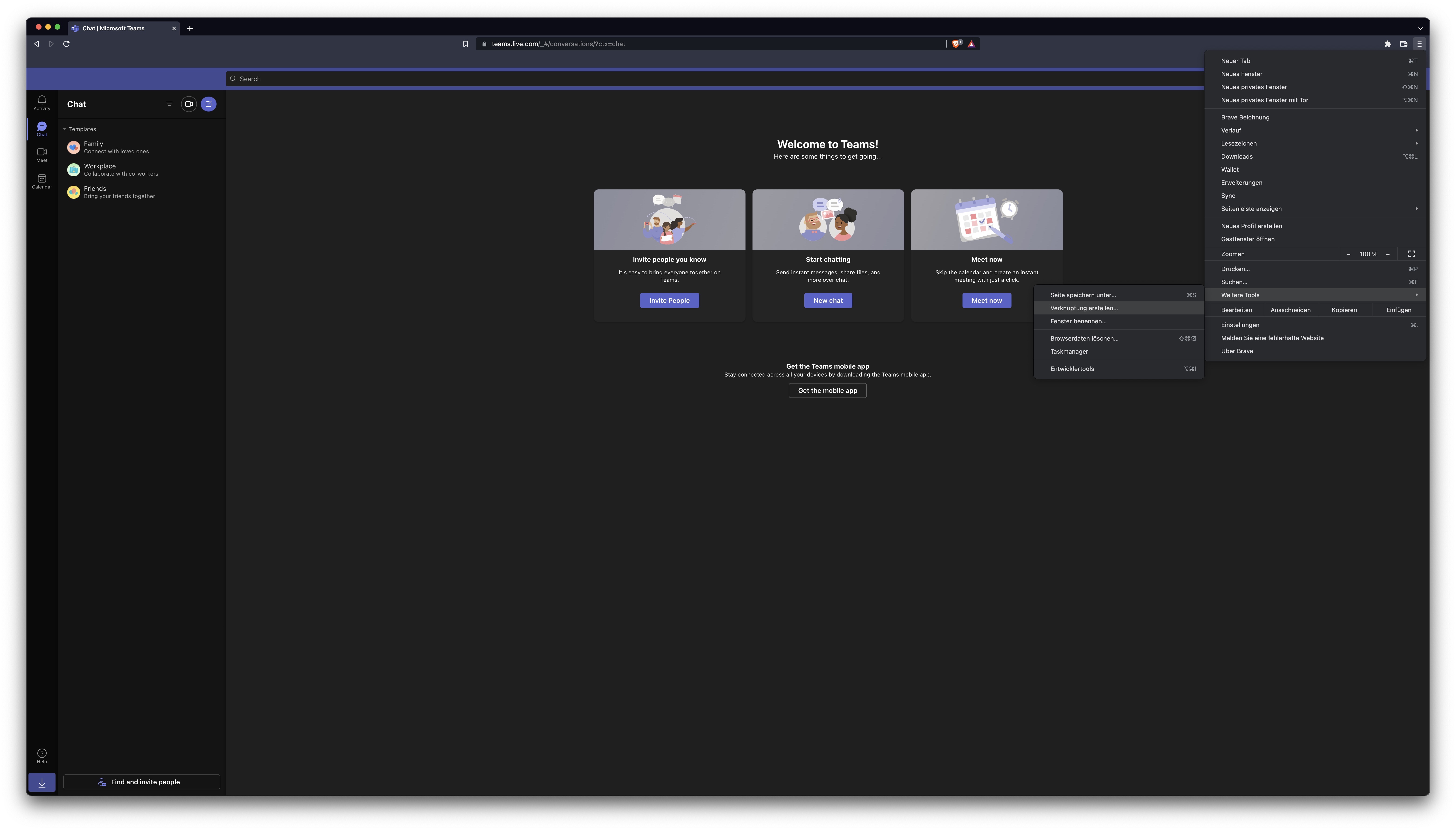 Progressive web application installation with Brave friedrichkurz.me